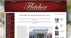 Desktop Screenshot of fletcherfuneralhome.net